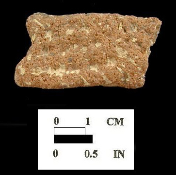 Popes Creek net-impressed body sherd from site 18CH136.
